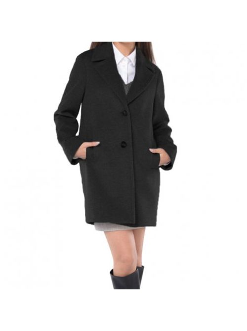 coat woman black KAOS | QIJMR006/0001